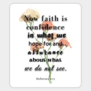 Hebrews 11:1, Famous Bible Verse. Magnet